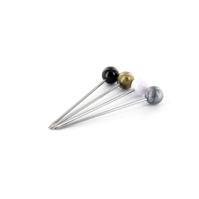 Casa di Elturo Cocktail prikkers met opbergpotje set van 12 luxe picks zwart, wit, 3037737 large