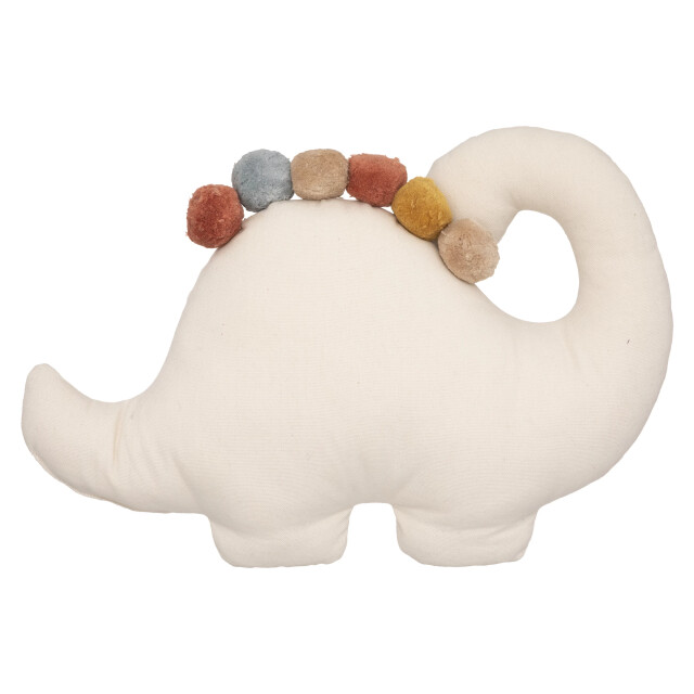 Casa di Elturo Kinderkussen dinosaurus katoen – beige – l40 x b30cm 2751187 large