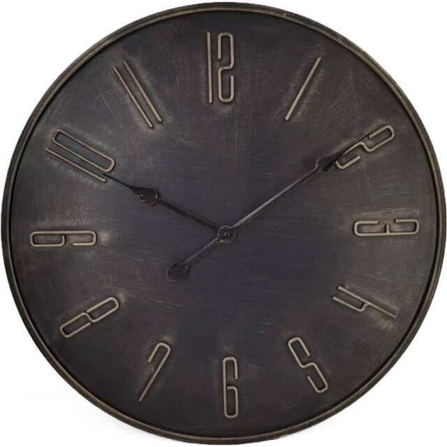 Vtw Living Industrile wandklok 60 cm klok van metaal wandklok industrieel wandklok 3066369 large