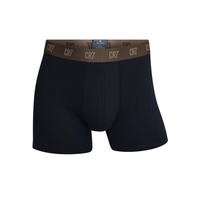 CR7 Heren boxershorts effen zwart/bruin 3-pack CR7-300-8100-49-698 large