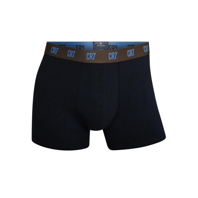 CR7 Heren boxershorts effen zwart/bruin 3-pack CR7-300-8100-49-698 large