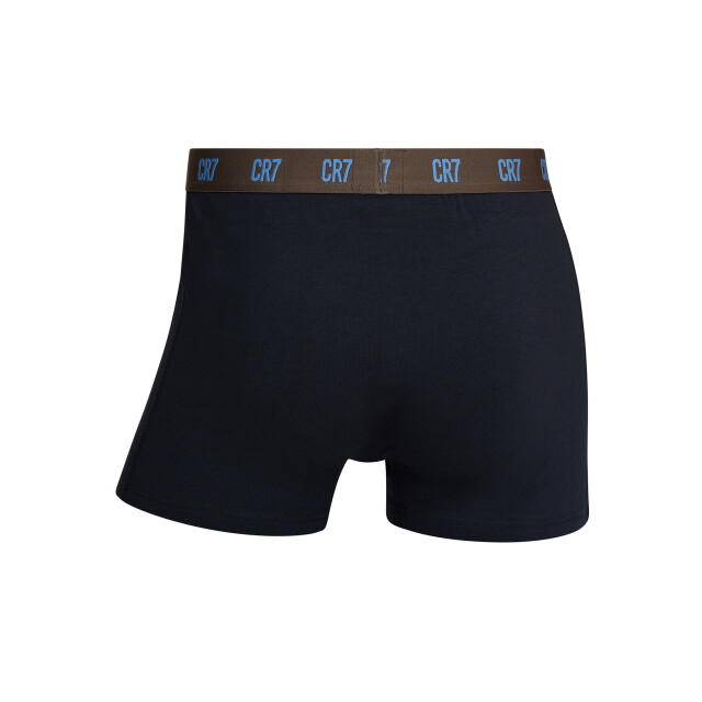 CR7 Heren boxershorts effen zwart/bruin 3-pack CR7-300-8100-49-698 large