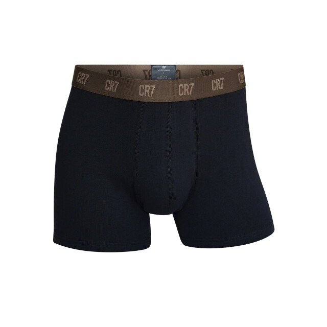 CR7 Heren boxershorts effen zwart/bruin 3-pack CR7-300-8100-49-698 large