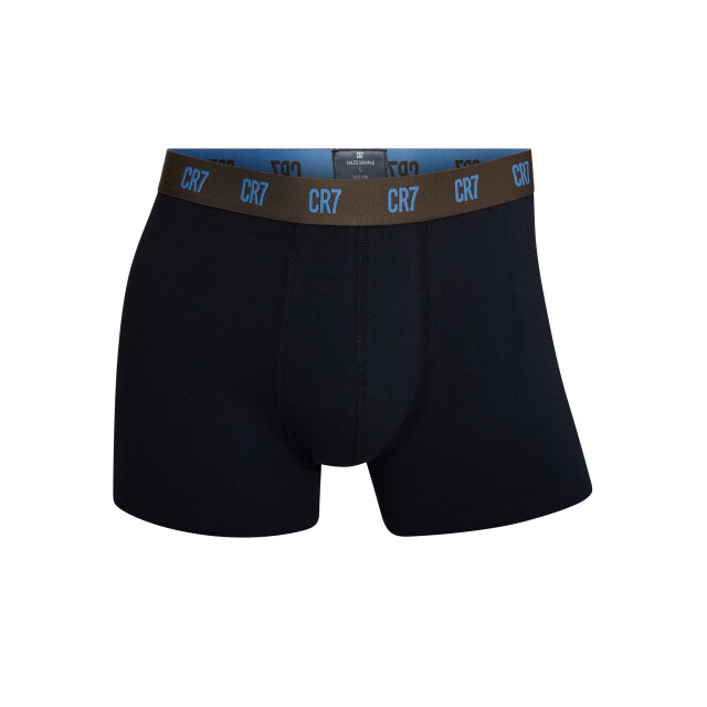CR7 Heren boxershorts effen zwart/bruin 3-pack CR7-300-8100-49-698 large