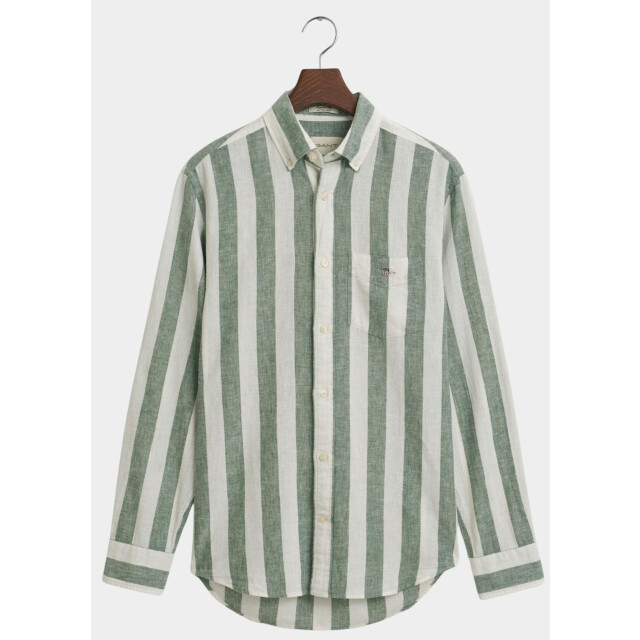 Gant Casual hemd lange mouw reg cotton linen bold stripe 3250043/318 187786 large