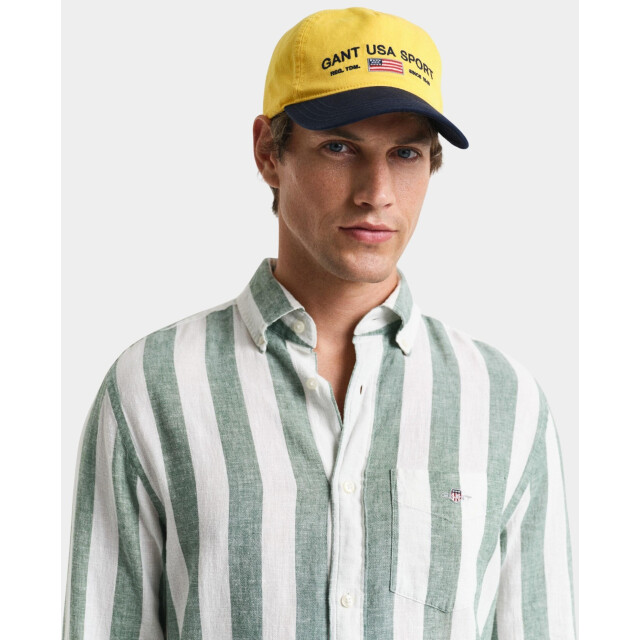 Gant Casual hemd lange mouw reg cotton linen bold stripe 3250043/318 187786 large
