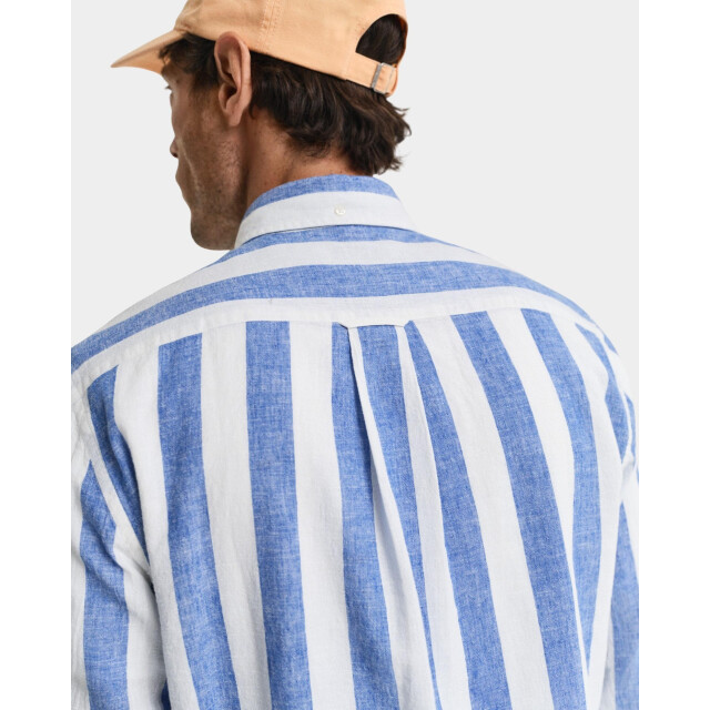 Gant Casual hemd lange mouw reg cotton linen bold stripe 3250043/407 187787 large