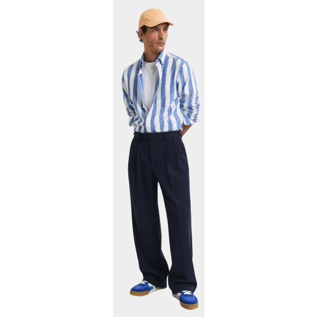 Gant Casual hemd lange mouw reg cotton linen bold stripe 3250043/407 187787 large