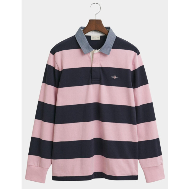 Gant Polo lange mouw reg chambray stripe heavy rug 2004083/637 187763 large
