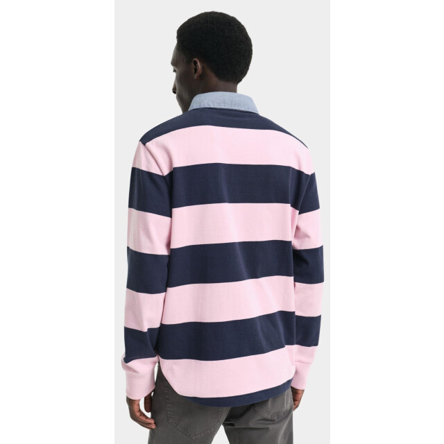 Gant Polo lange mouw reg chambray stripe heavy rug 2004083/637 187763 large
