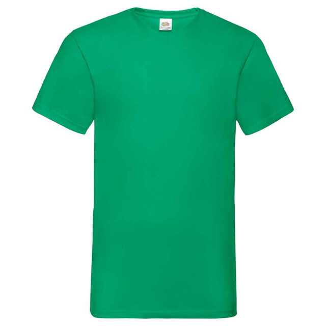 Fruit of the Loom Unisex adult waardevol v hals t-shirt UTLT2574_kellygreen large