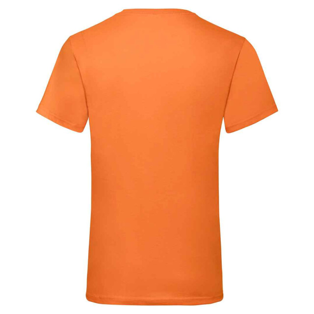 Fruit of the Loom Unisex adult waardevol v hals t-shirt UTLT2574_orange large
