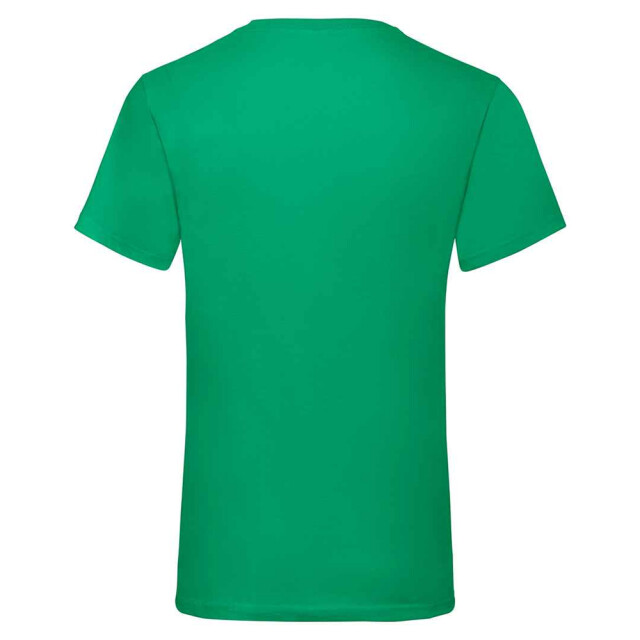 Fruit of the Loom Unisex adult waardevol v hals t-shirt UTLT2574_kellygreen large
