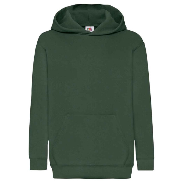 Fruit of the Loom Kinder/kids klassieke hoodie UTLT2585_bottlegreen large