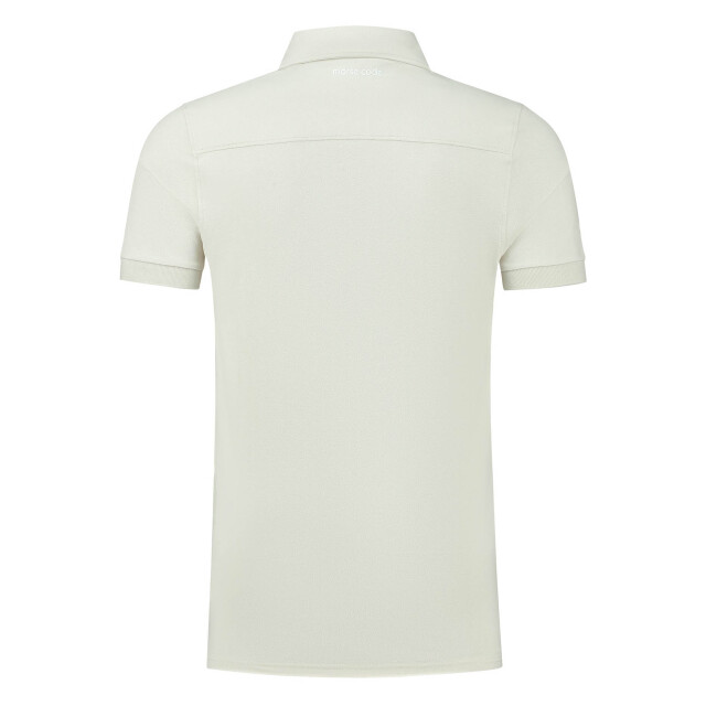 Morse code Alpha 1 pique polo met korte mouwen 099687-001-M large