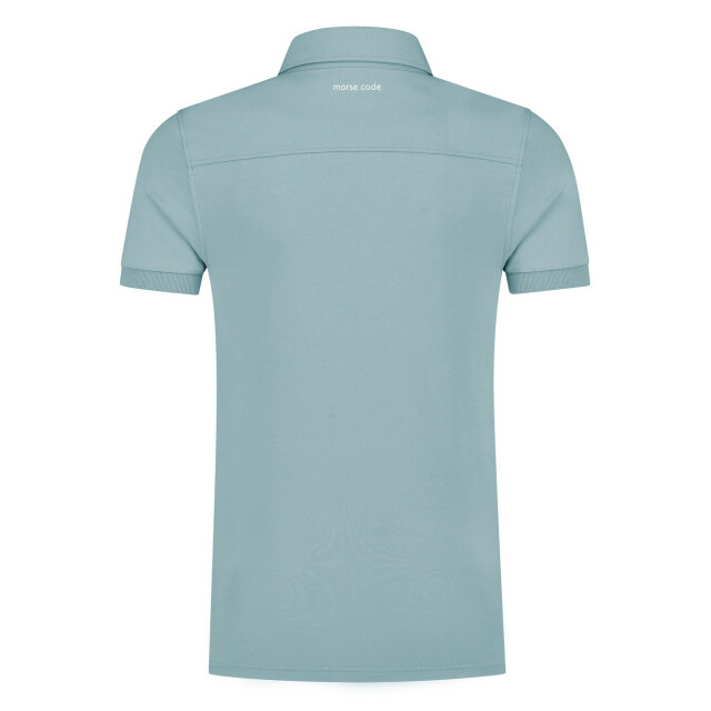 Morse code Alpha 1 jersey polo met korte mouwen 099704-001-M large