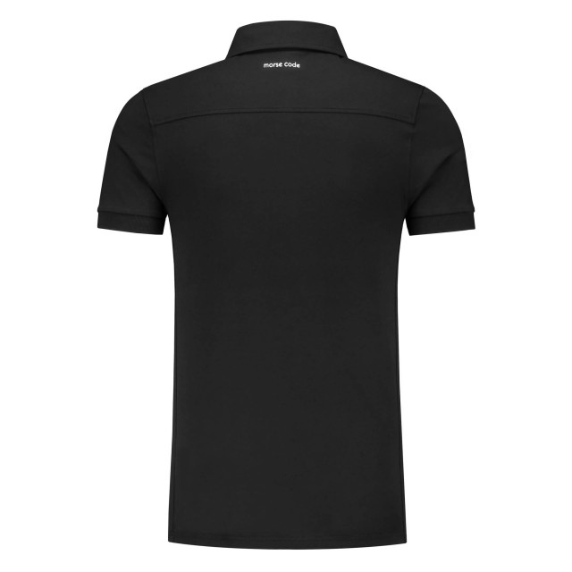 Morse code Alpha 1 jersey polo met korte mouwen 099698-001-XL large