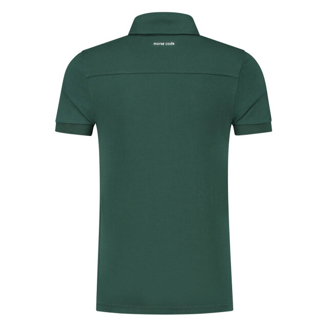 Morse code Alpha 1 jersey polo met korte mouwen 099701-001-L large