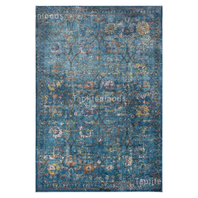 Muratap Picasso sarough vintage vloerkleed blauw laagpolig- 140x200 cm 2877803 large