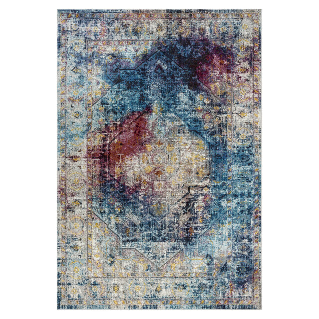Muratap Picasso heriz vintage vloerkleed multi / blauw laagpolig- 160x230 1130135 large