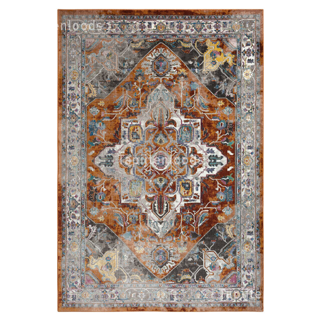 Muratap Picasso castana vintage vloerkleed terra / multi laagpolig- 2883963 large