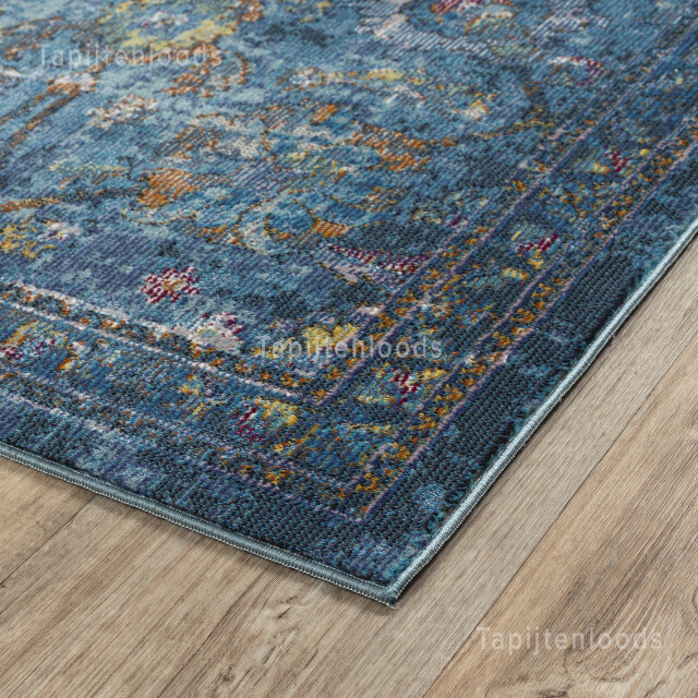 Muratap Picasso sarough vintage vloerkleed blauw laagpolig- 140x200 cm 2877803 large