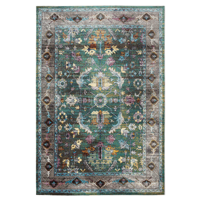 Muratap Picasso pablo vintage vloerkleed groen / multi laagpolig- 140x200 3350006 large