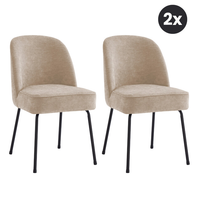 Multifurn 2x vero eetkamerstoel velvet - 3066599 large