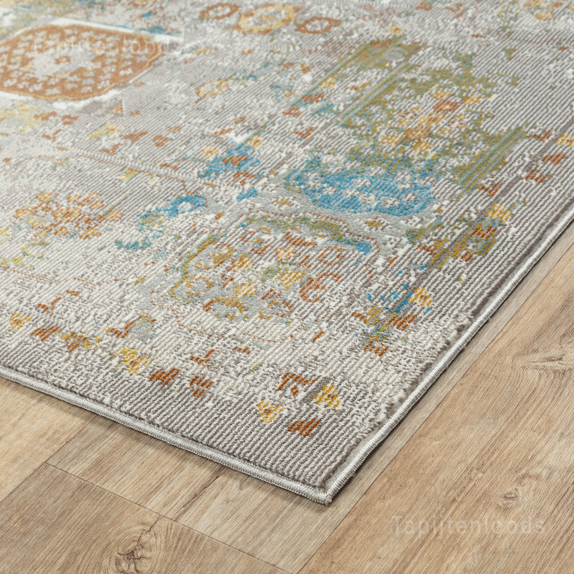 Muratap Picasso feraghan vintage vloerkleed multi / beige laagpolig- 2877809 large