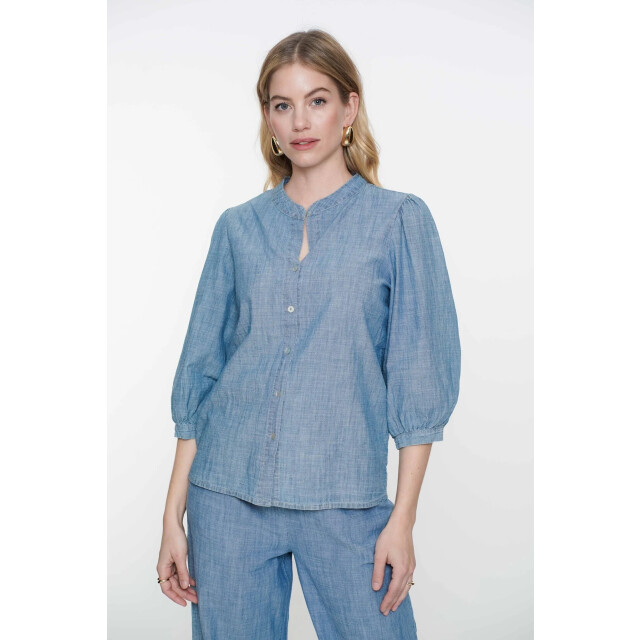 Geisha 53164-70 635 blouse chambray jeansblue 53164-70 635 large