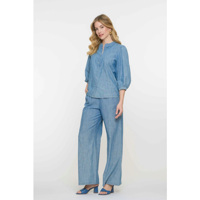 Geisha 53164-70 635 blouse chambray jeansblue 53164-70 635 large