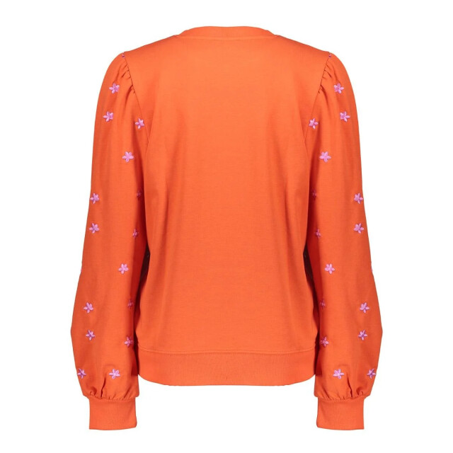 Geisha 52081-21 220 sweater embroiderd flowers coral/pink 52081-21 220 large