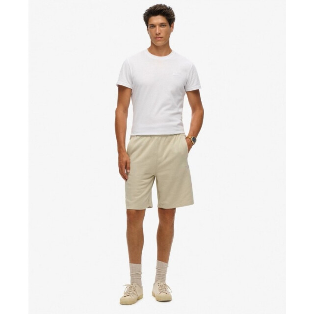 Superdry M7110427a jersey short 1lc lite stone beige heren short  1LC Lite Stone Beige/M7110427A Jersey Short large