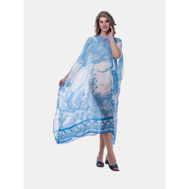 Mucho Gusto ® kaftan canelli lichtblauw paisley MUCHO GUSTO® Kaftan Canelli Lichtblauw Paisley large