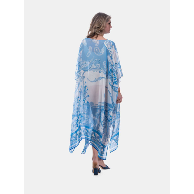 Mucho Gusto ® kaftan canelli lichtblauw paisley MUCHO GUSTO® Kaftan Canelli Lichtblauw Paisley large