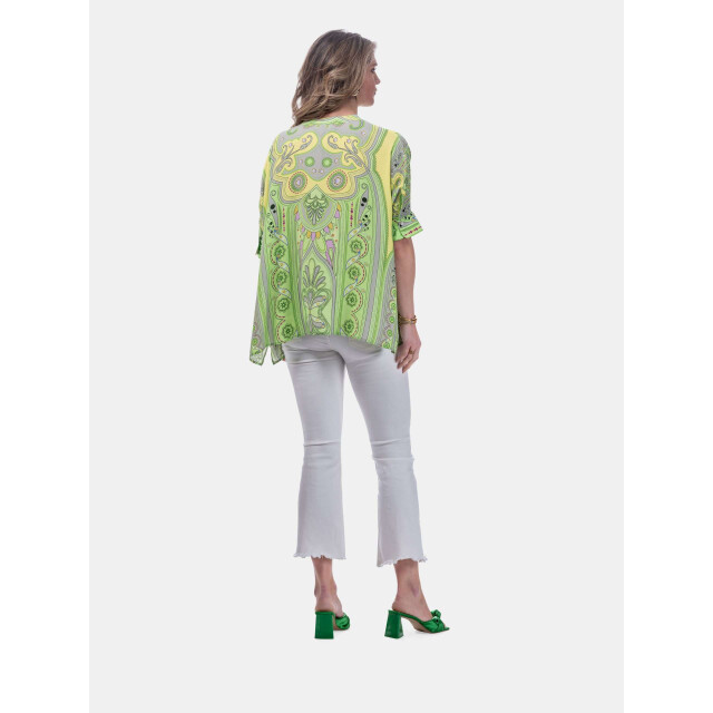 Mucho Gusto ® blouse bréscia green paisley MUCHO GUSTO® Blouse Bréscia Green Paisley large
