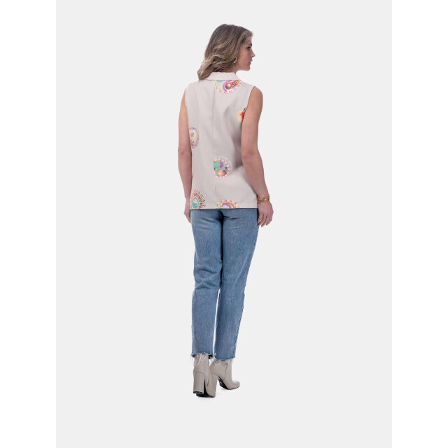 Mucho Gusto ® gilet zanè plantenpotjes patchwork MUCHO GUSTO® Gilet Zanè Wit Klimaat Patchwork large