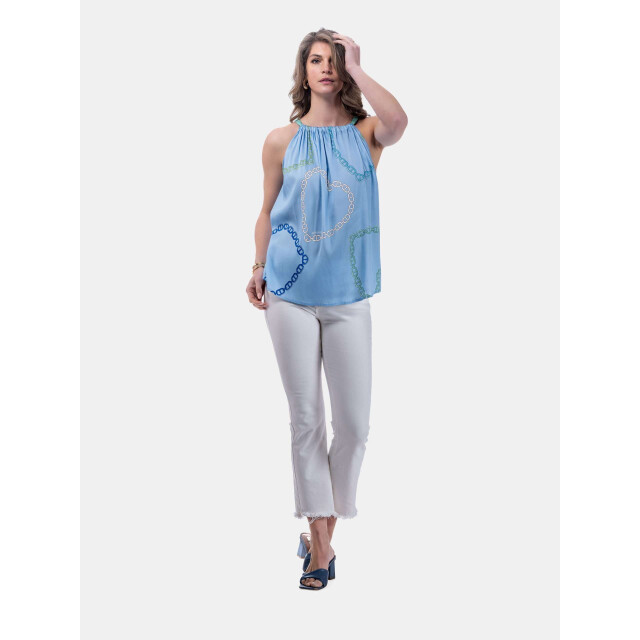 Mucho Gusto ® top dubai lichtblauw kettinghart MUCHO GUSTO® Top Dubai Lichtblauw Kettinghart large