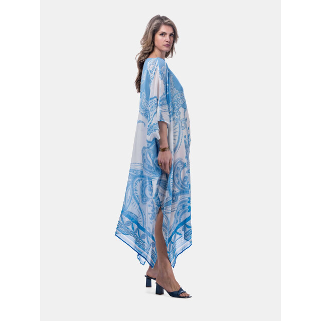 Mucho Gusto ® kaftan canelli lichtblauw paisley MUCHO GUSTO® Kaftan Canelli Lichtblauw Paisley large