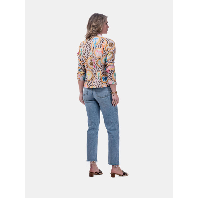 Mucho Gusto ® blazer lesbos luipaard rond barokprint MUCHO GUSTO® Blazer Lesbos Luipaard Rond Barokprint large