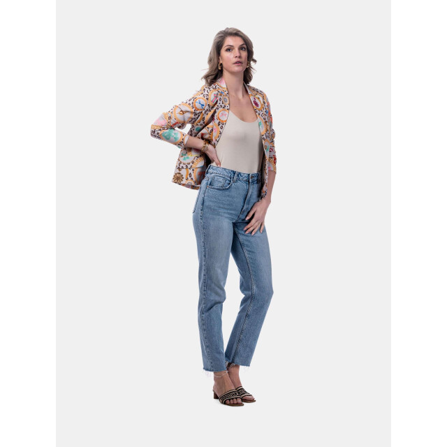 Mucho Gusto ® blazer lesbos luipaard rond barokprint MUCHO GUSTO® Blazer Lesbos Luipaard Rond Barokprint large