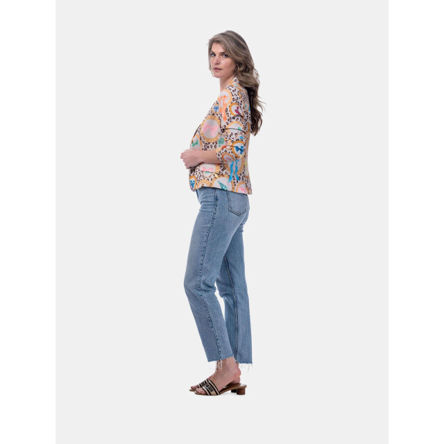 Mucho Gusto ® blazer lesbos luipaard rond barokprint MUCHO GUSTO® Blazer Lesbos Luipaard Rond Barokprint large