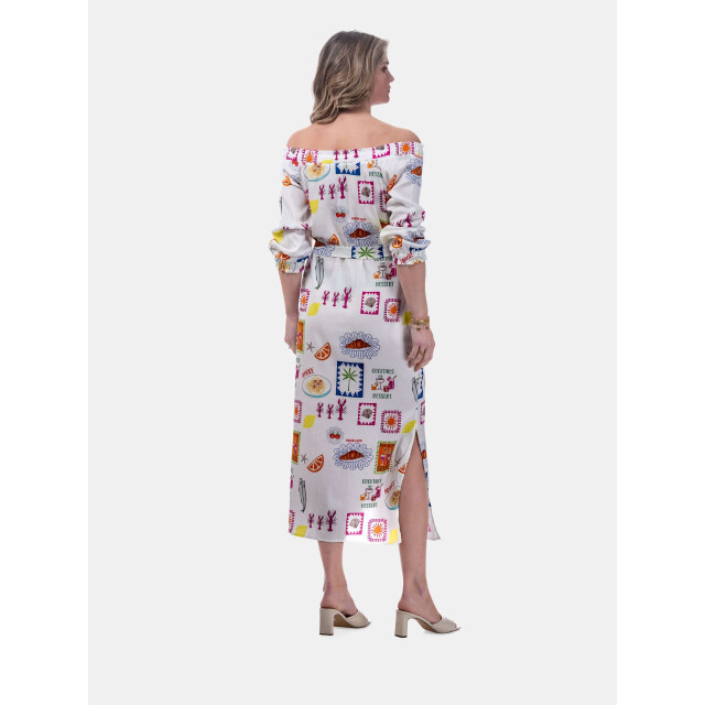 Mucho Gusto ® dress cinque terre 2 tropical patches print MUCHO GUSTO® Dress Cinque Terre 2 Tropical Patches Print large