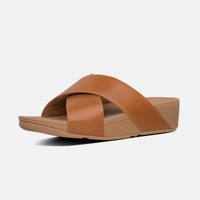 FitFlop Lulu cross slide sandals leather K04 large