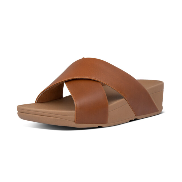 FitFlop Lulu cross slide sandals leather K04 large