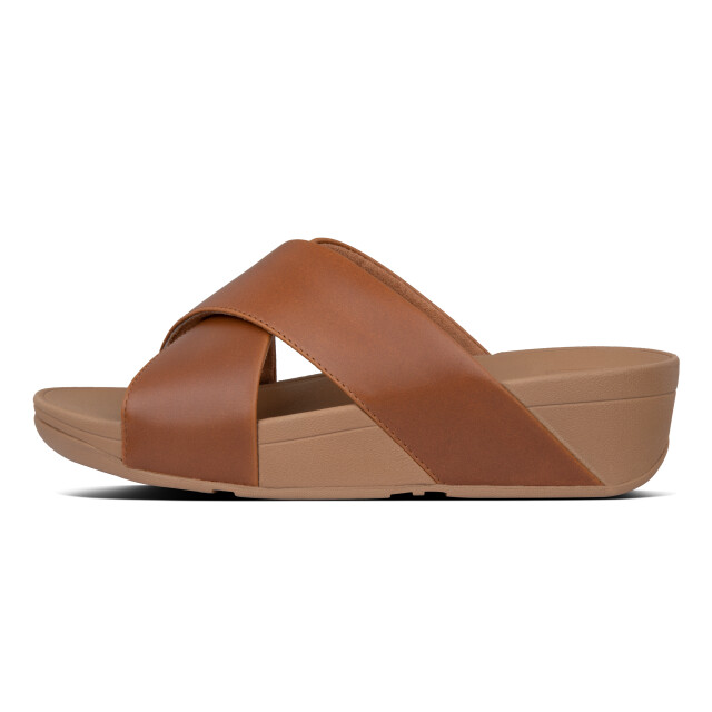 FitFlop Lulu cross slide sandals leather K04 large