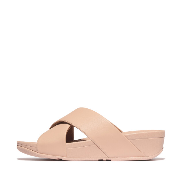 FitFlop Lulu cross slide sandals leather K04 large