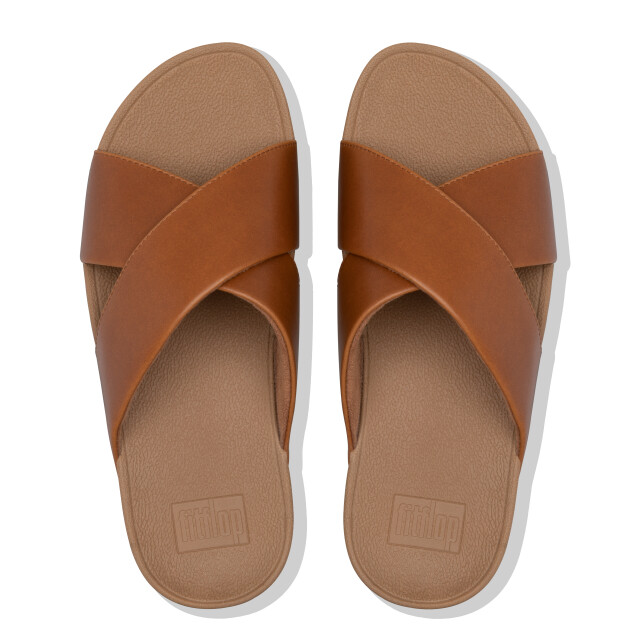 FitFlop Lulu cross slide sandals leather K04 large