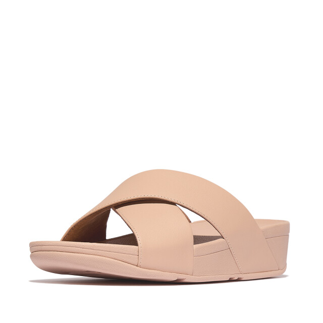 FitFlop Lulu cross slide sandals leather K04 large