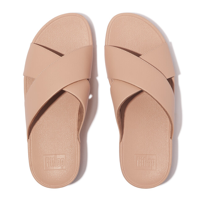 FitFlop Lulu cross slide sandals leather K04 large